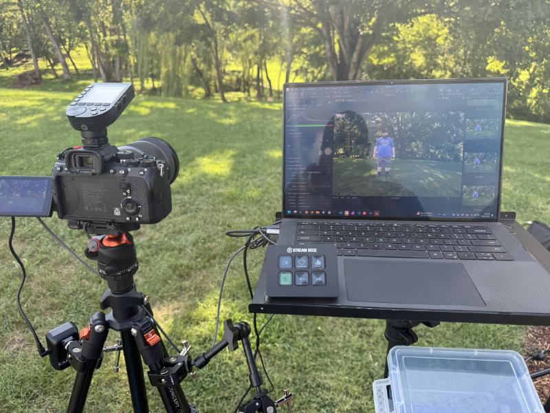 Computer and camera setup