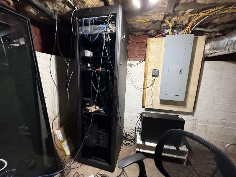 Server rack in my basement