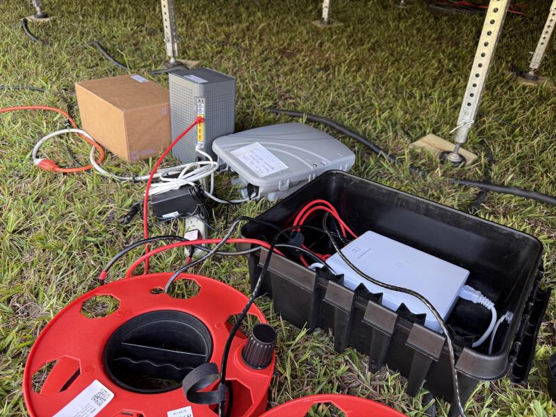 Location of our stage switch and ISP equipment